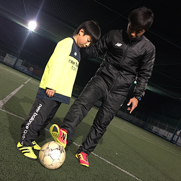 片原コーチと生徒